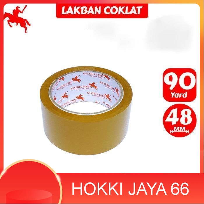

Lakban Ksatria Tape Ukuran 48mm x 90 Yard Kemasan 1 Slop Isi 6 Rolls - Putih