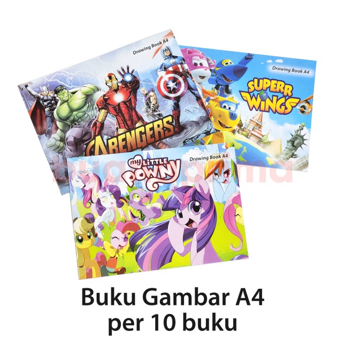 

Buku Gambar A4 Fancy isi 10 Buku Fancy Motif Cowok Cewek Drawing Book