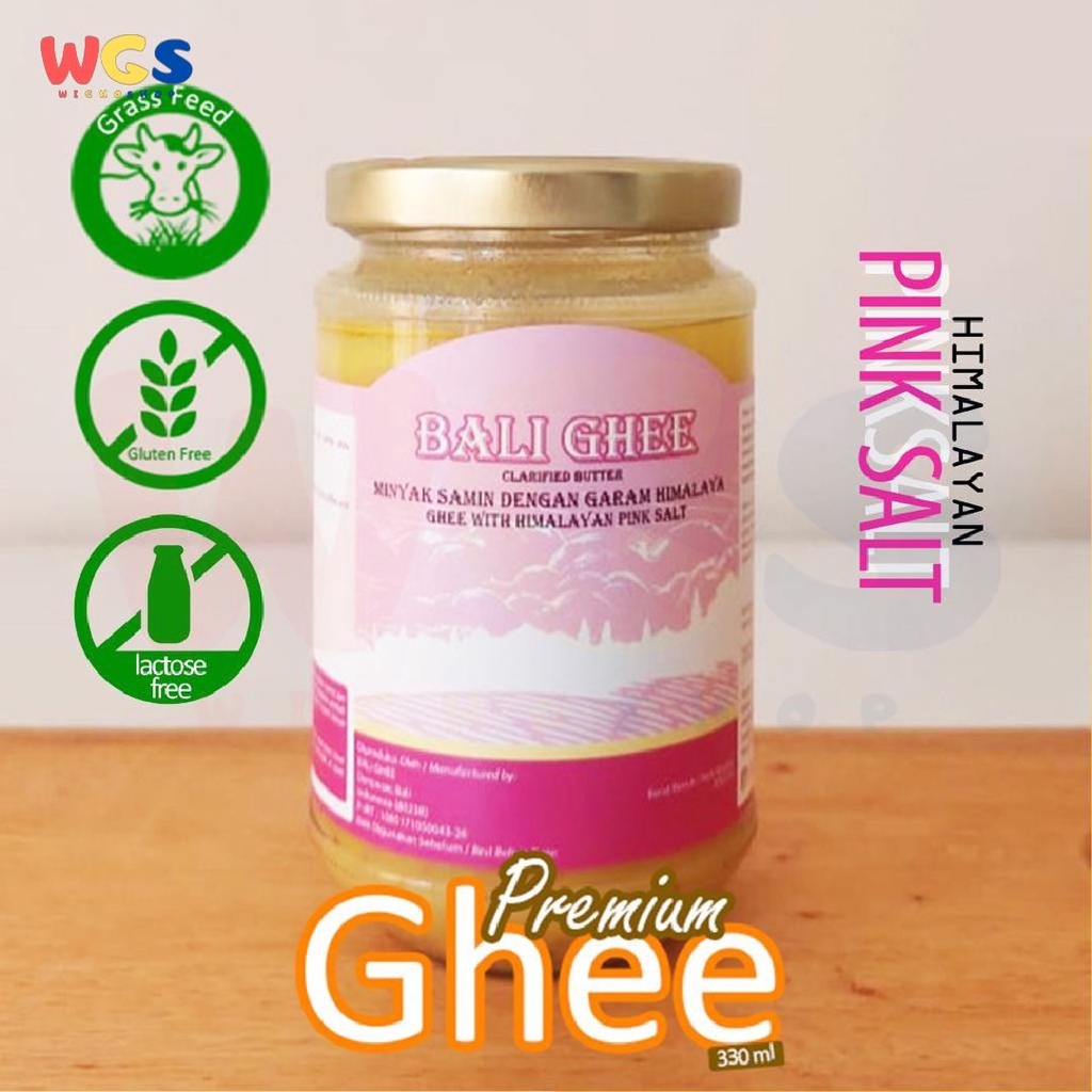 Bali Ghee Clarified Butter Ghee Himalayan Pink Salt Gluten Free 330ml