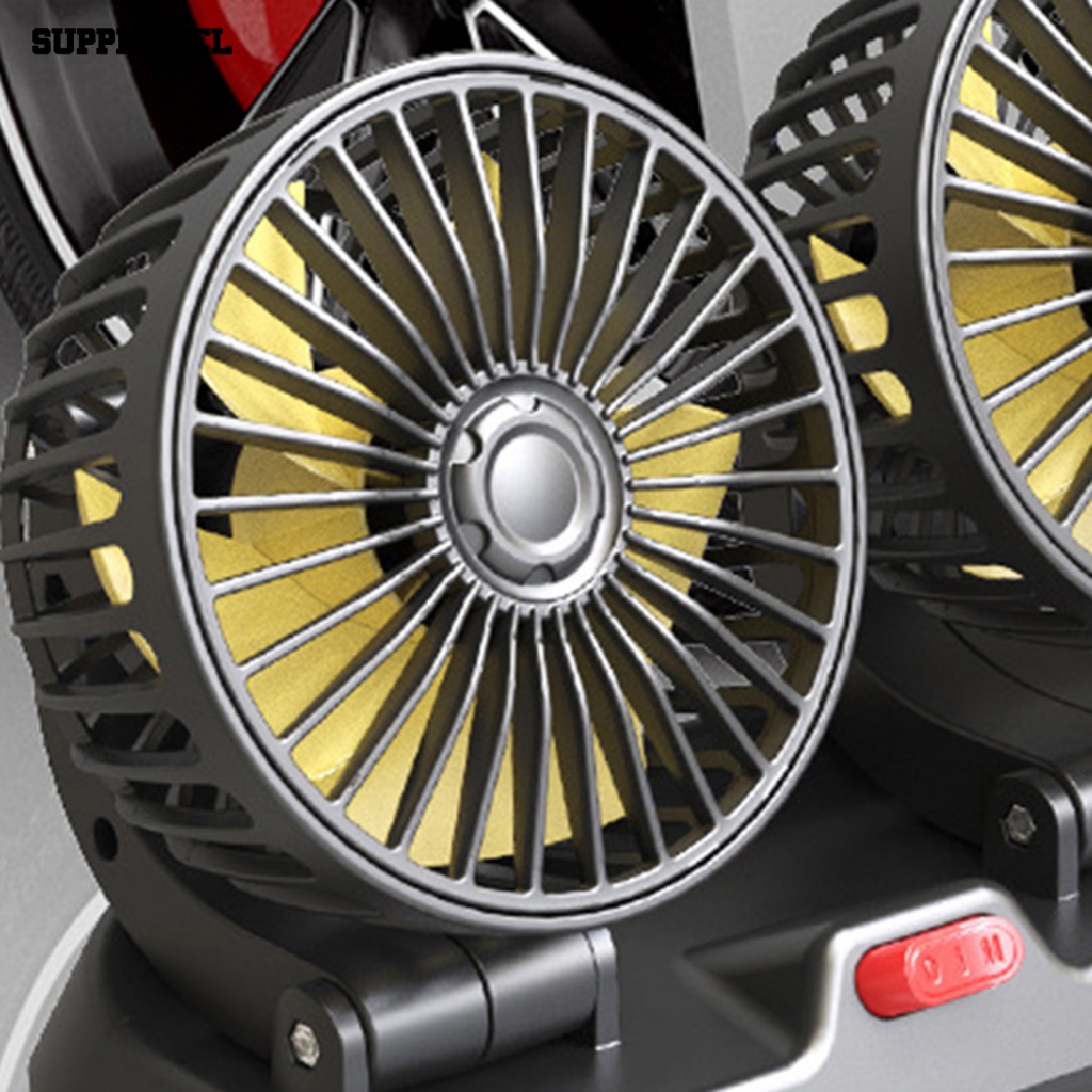 Suppmodel Kipas Angin Kendaraan Truk Yang Dapat Diputar Perlengkapan Otomatis Meja Kendaraan Truk Kipas Mobil Mini Fan High Airflow