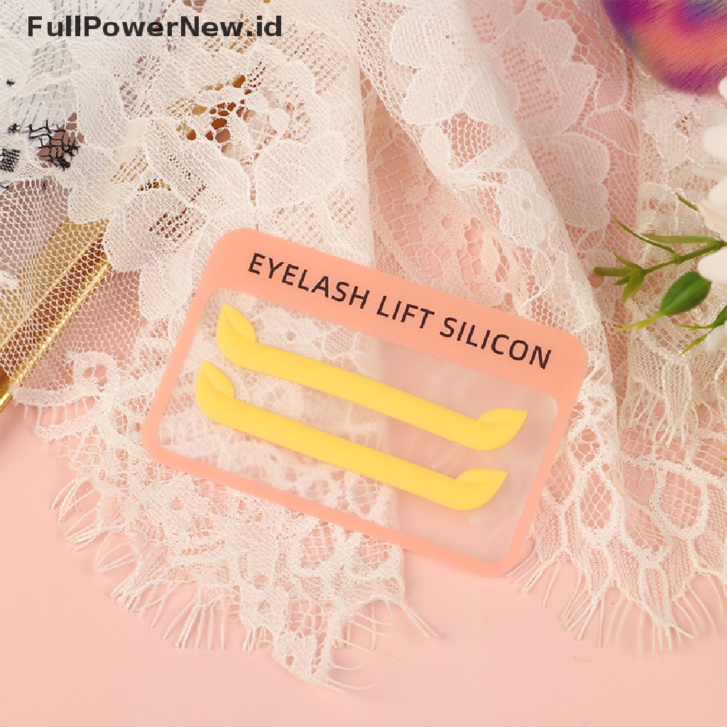 Power 1pasang Silicone Eyelash Lift Silicone Lash Lift Perm Pads Cetakan Pengeriting Bulu Mata ID