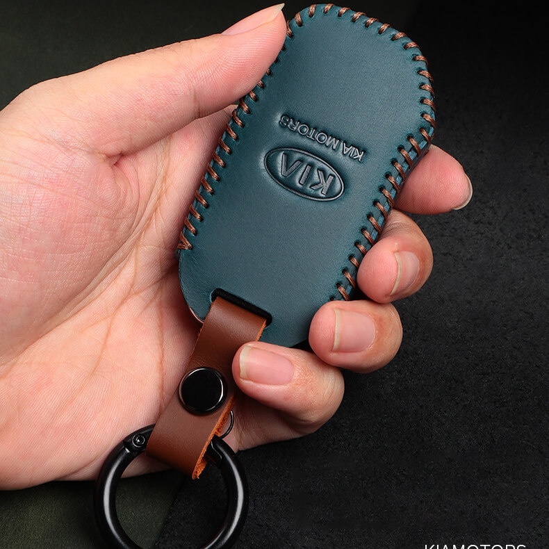 [Tersedia] Cover Case Kunci Mobil Bahan Kulit Sapi Untuk Toyota All-New Camry/Corolla Altis/Corolla Cross/Cross 2019-2023/Push Start Smart Entry Car Key Accessory