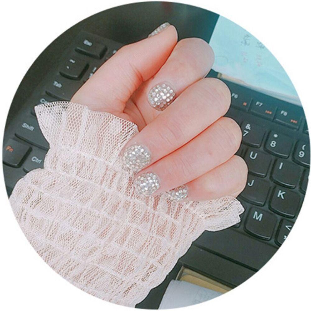 [Elegan] Flat Back Rhinestone Resin Nail Art Aksesoris Warna Permen Bling Kaca Berlian Imitasi