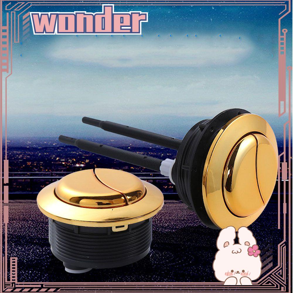 Wonder Toilet Tombol Bentuk Bulat Water Valve Tangki Air Aksesoris Gold