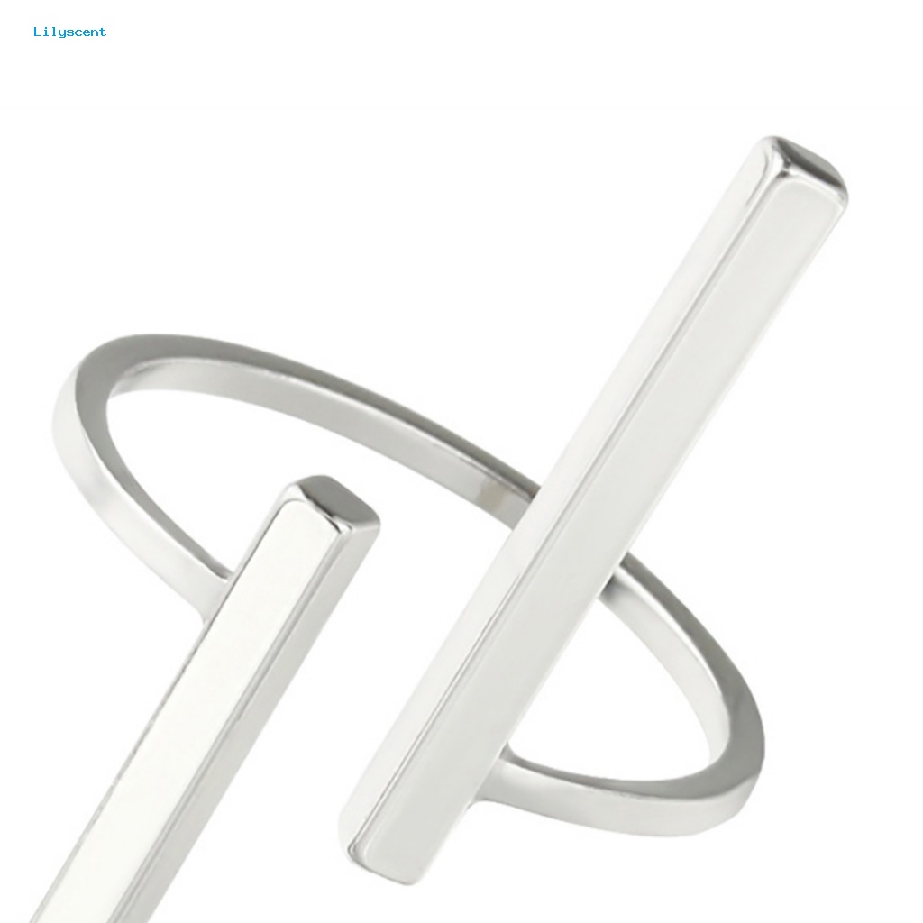 Lilyscent Lingkaran Jari Bahan Metal Untuk Pesta Malam Mode Finger Circle Cathetus
