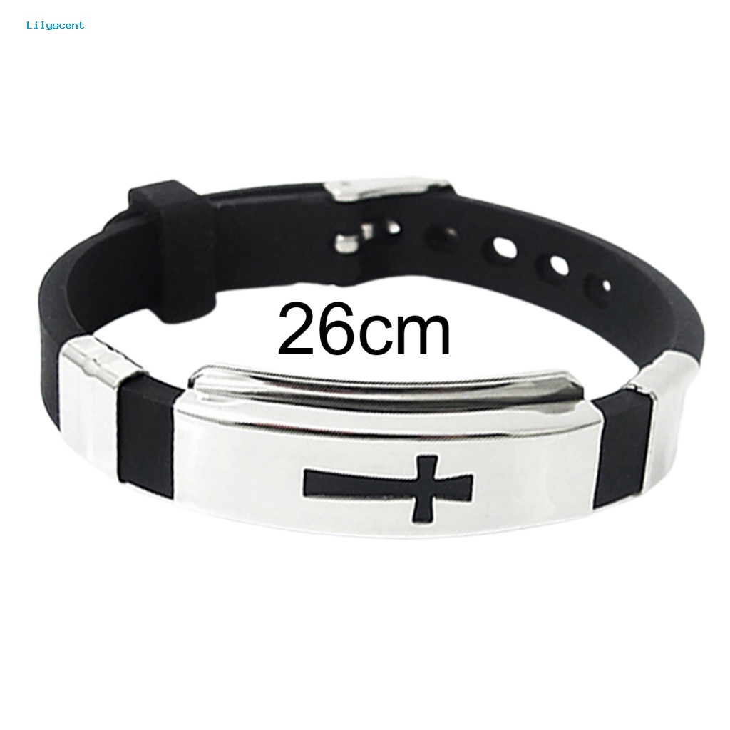 Lilyscent Mudah Dipakai Bangle Untuk Perjamuan Motif Salib Bangle Unisex