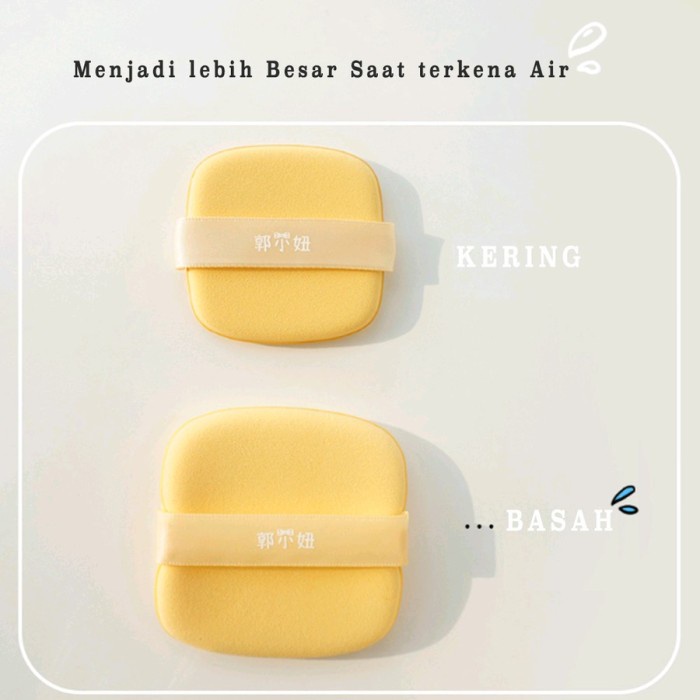 Spons Muka 6 Pcs Bentuk Mentega Sponge Wajah Make Up Blending