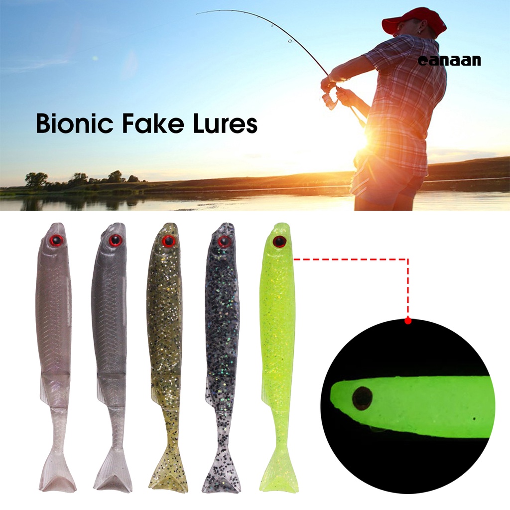 Cnn-6pcs Umpan Pancing Menggoda Mirip Hidup Hidup Hidup Ripper Shad Fishing Lure Untuk Angling