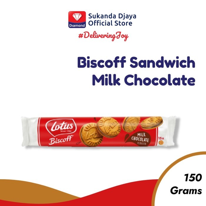 

Lotus Biscoff Sandwich Milk Chocolate 150 Gr