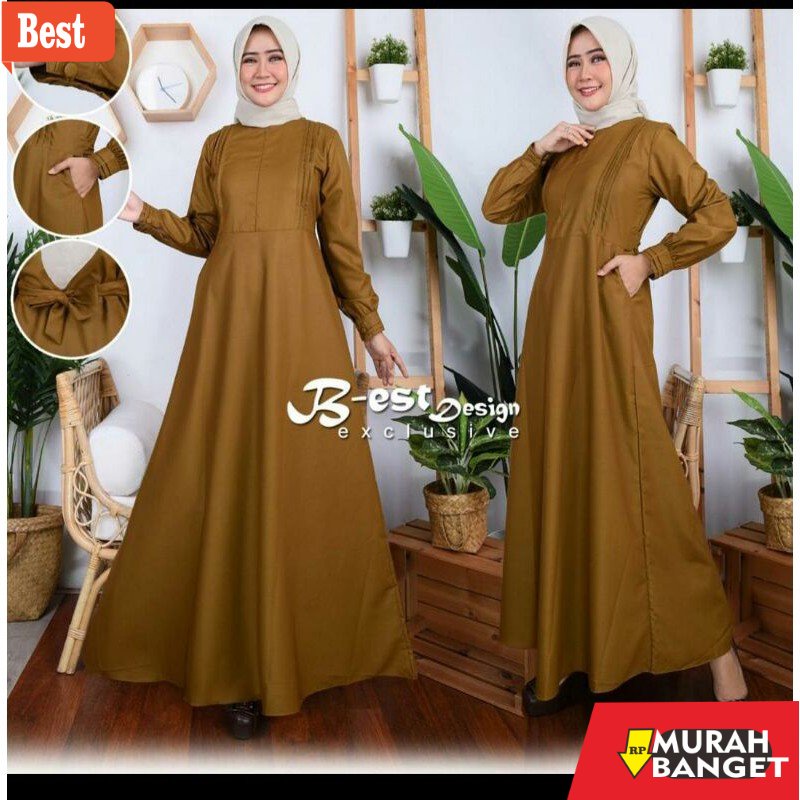 Tren baju lebaran wanita 2023- GAMIS DINAS KEKI PNS / GAMIS KHAKI / GAMIS KEKI/ GAMIS PDH / PEMDA / 