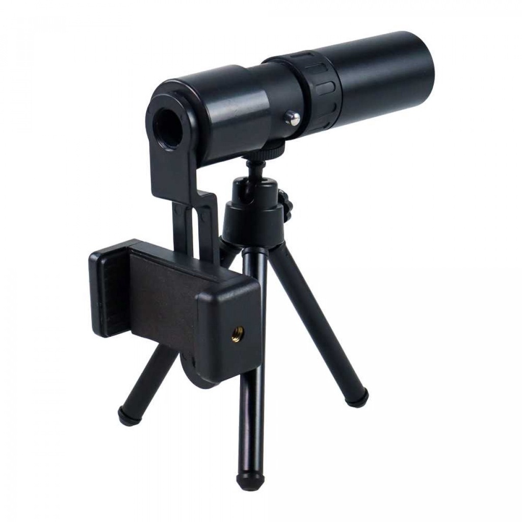 Teropong Jarak Jauh Monocular Telescope Zoom 40X 300Meter Tripod Clip