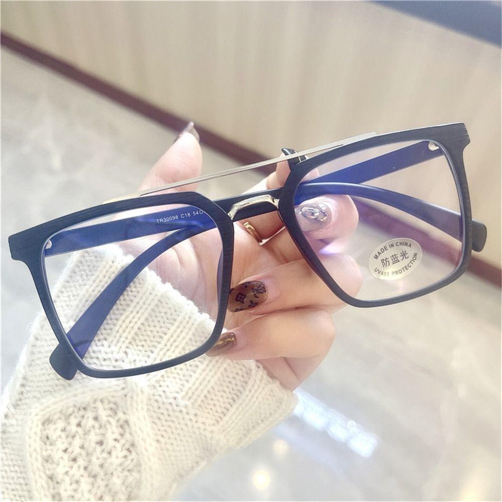 Frame Kacamata Nanas Fashion Square Clear Anti-Blu-Ray Eyewear