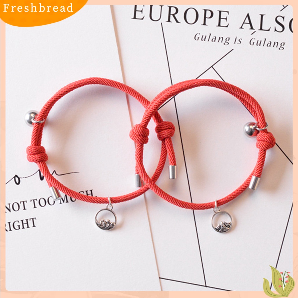 &lt; Freshbread &gt; 2Pcs Gelang Pecinta Adjustable Fashion Unisex Gelang Tali Kepang Untuk Pacaran