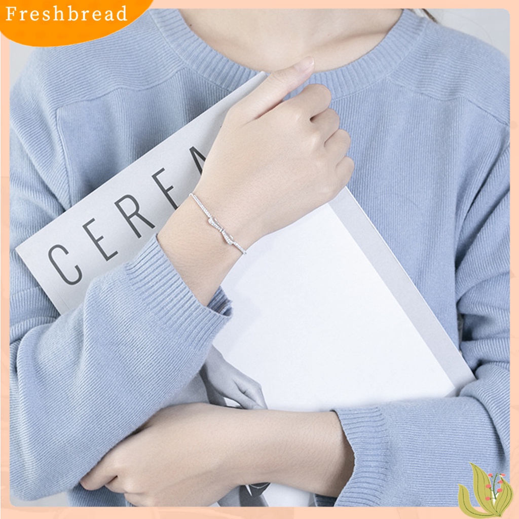 &lt; Freshbread &gt; Gelang Bow Bangle Ikatan Simpul Wanita Mengkilap Unik Adjustable Untuk Valentine Day