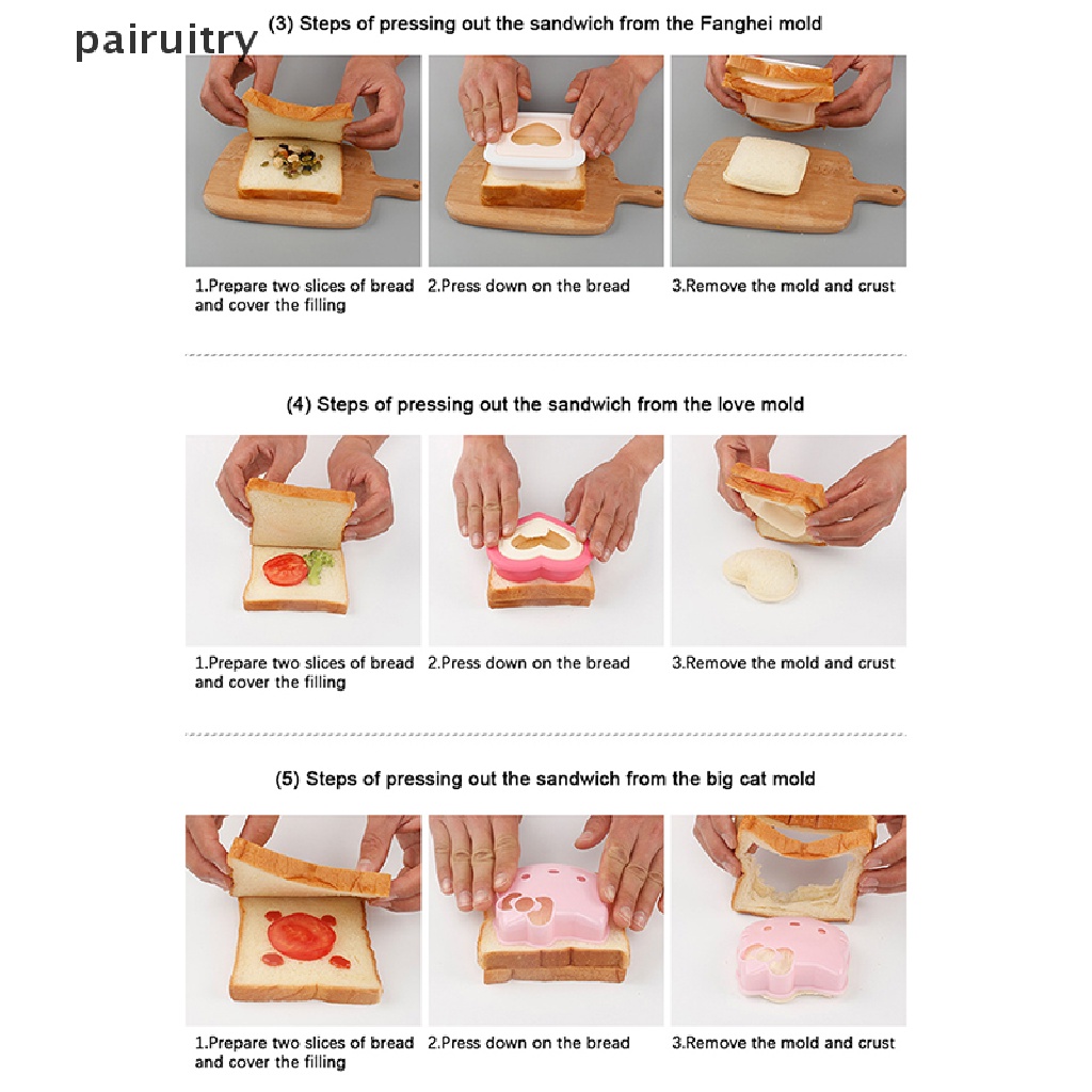 Prt Teddy Bear Cetakan Sandwich Bento Lunch Sandwich Bread Mold Pemotong Shapers Maker PRT