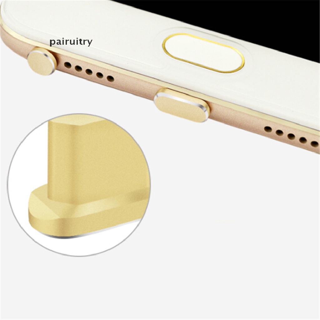 Prt 1set Micro USB Charging Port Earphone Jack Colokan Telepon Ujung Debu Colokan Anti Debu PRT