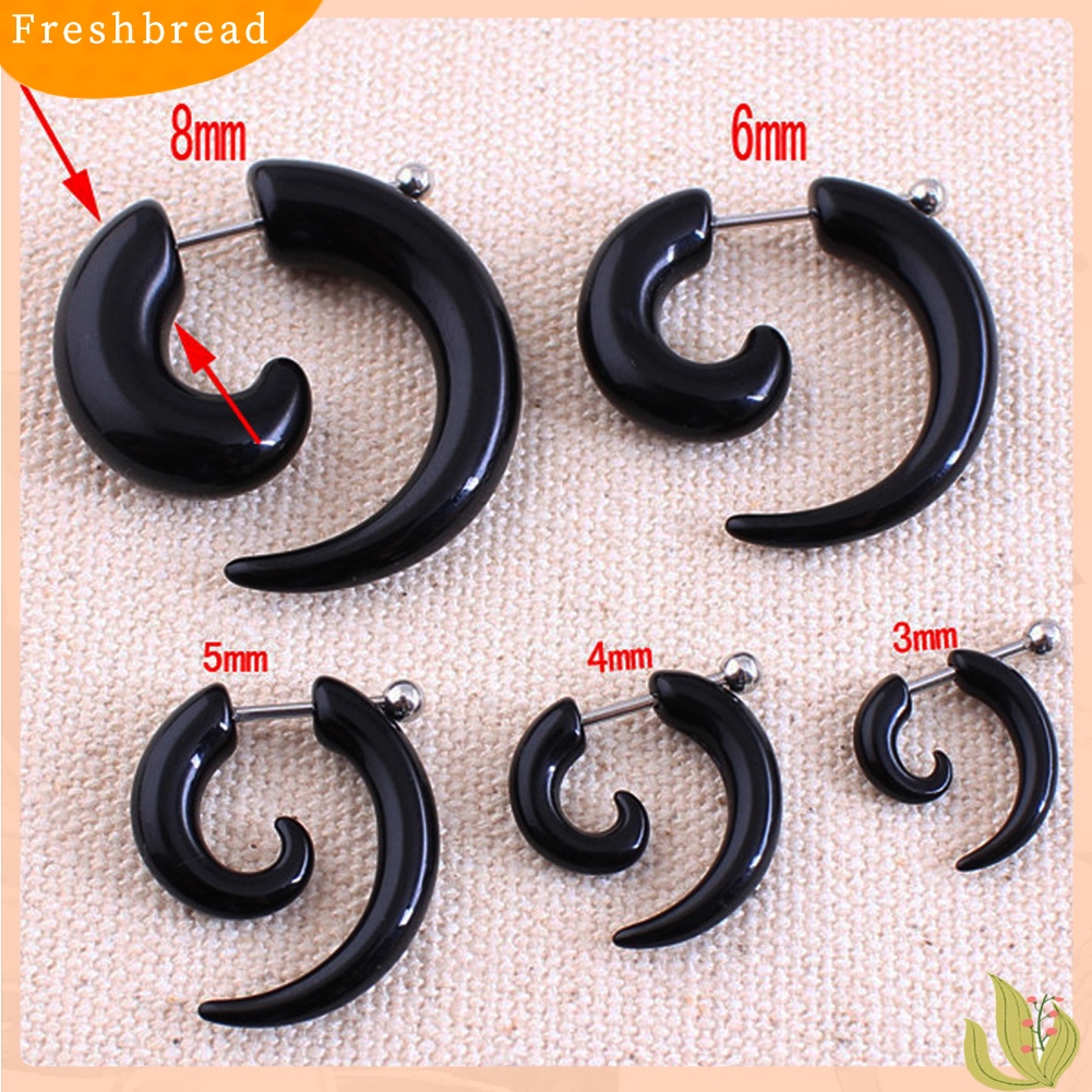 &lt; Freshbread &gt; 1Pc Unisex Spiral Ear Plug Tandu Pengukur Terowongan Daging Tindik Perhiasan Hadiah