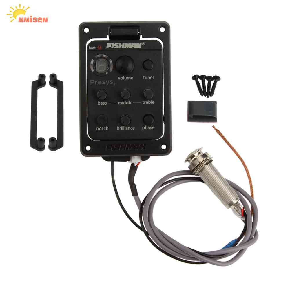Onboard Preamp Gitar EQ Tuner Piezo Pickup Equalizer Untuk Fishman201