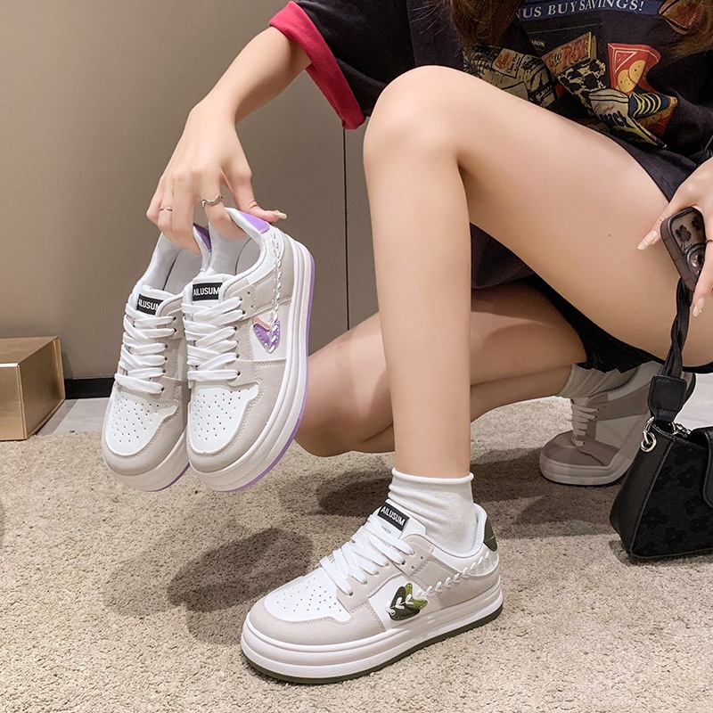 LM-0282 FREE BOX Sepatu Sports Wanita Sneakers High Quality Fashion Casual Korean Shoes Terbaru