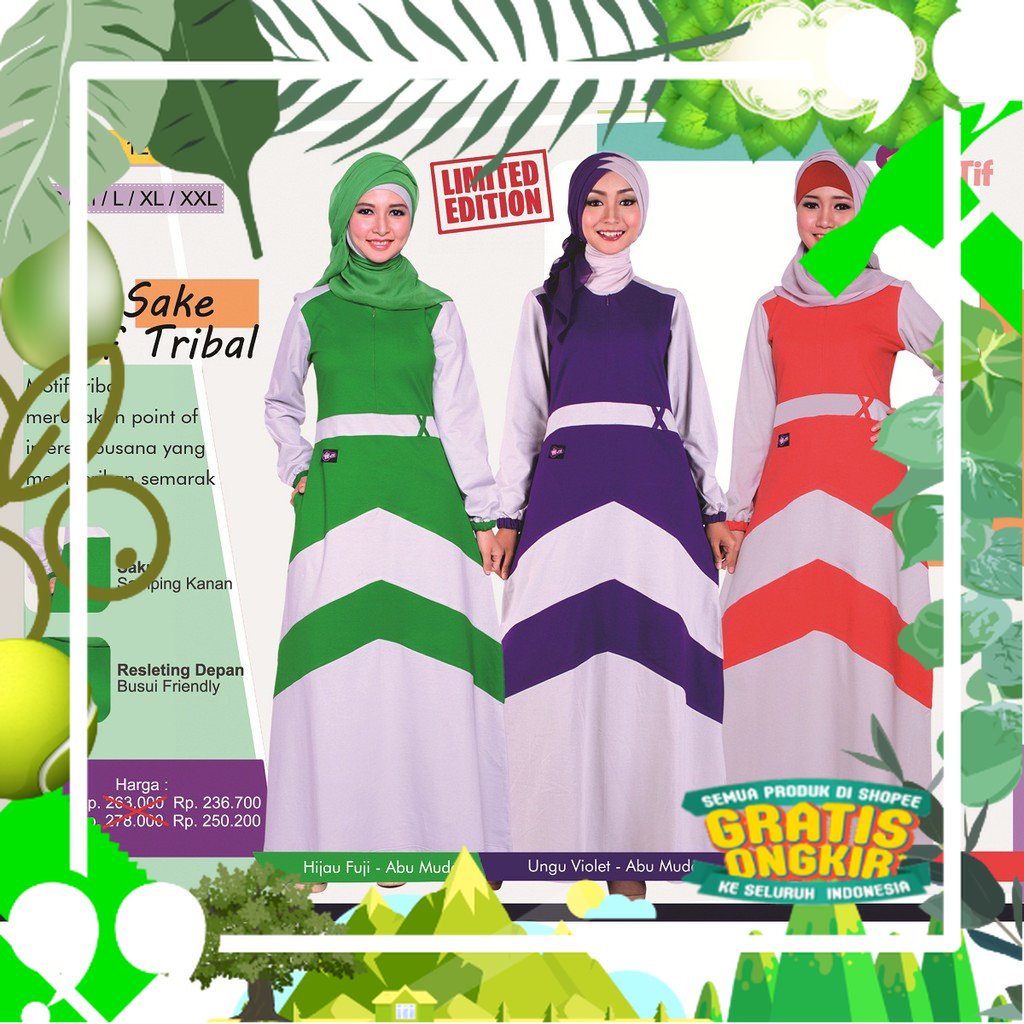 RAMADHAN SALE  Baju Mutif 121 / Gamis Syarie / Dress Muslim Wanita / Hijab Fashion/ edisi lebaran202