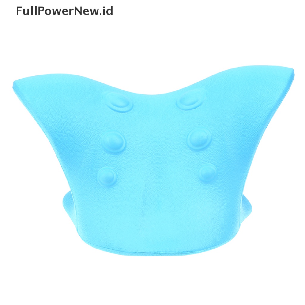 Power Leher Bahu Tandu Relr Cervical Chiropractic Traction Pillow Green ID