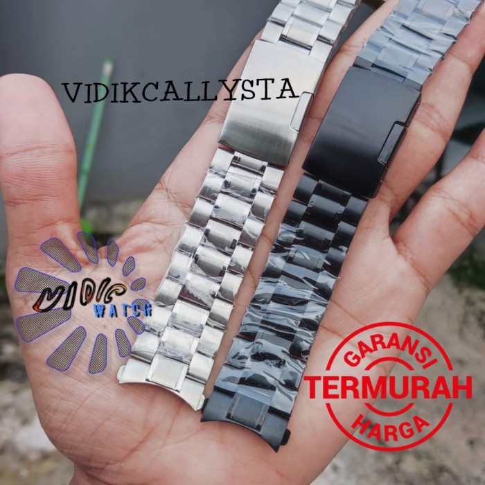 NEW TALI STRAP JAM TANGAN RANTAI STAINLESS KUPING ANTI KARAT 18 20 22 24 26 MM