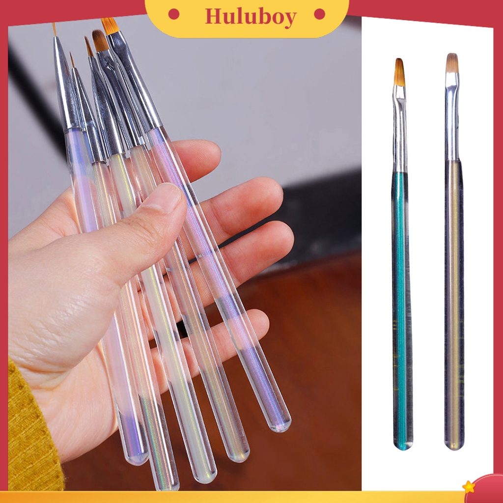 {In Stock} Kuas Nail Art UV Gel Ukir Multifungsi Nail Art Alat Nail Borstel Bubuk Cair Akrilik Lukisan Pena Perlengkapan Kuku