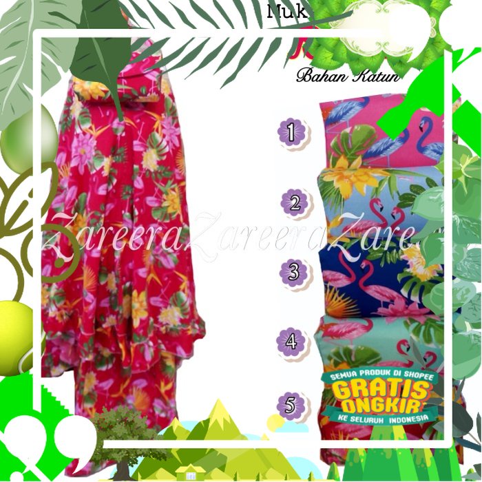 Mukena Anak Perempuan GROSIR ECER MUKENA KATUN KARAKTER PROZEN Biru M T7G2 Fashion Muslim Anak Muken