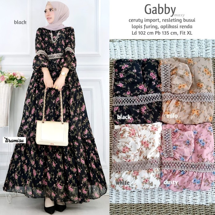 Gabby Maxy Ceruty Import By Tiramisu