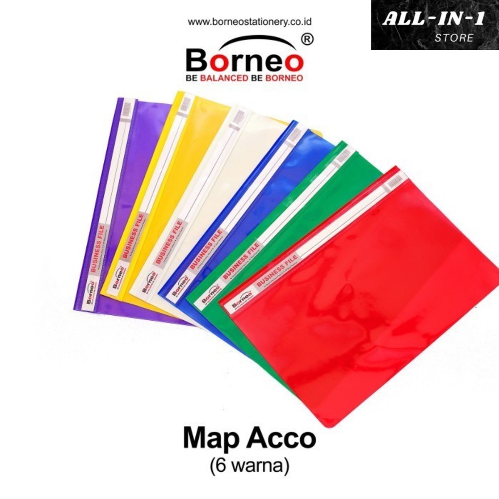 

Borneo Map Acco - 12 Pcs Hijau