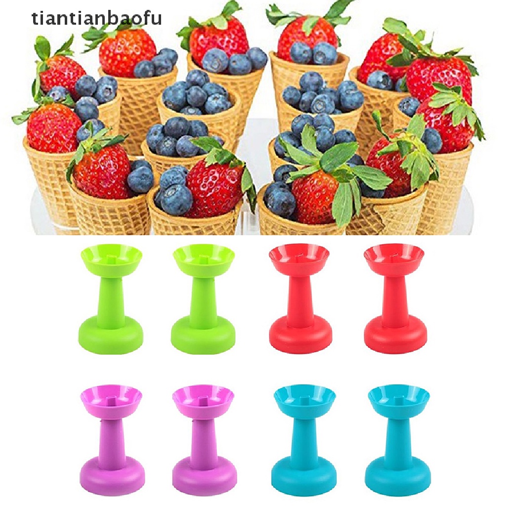 [tiantianbaofu] Tempat Es Krim Portable Ujung Ganda Untuk Anak-Anak Drip Guard Cone Popsicle Boutique