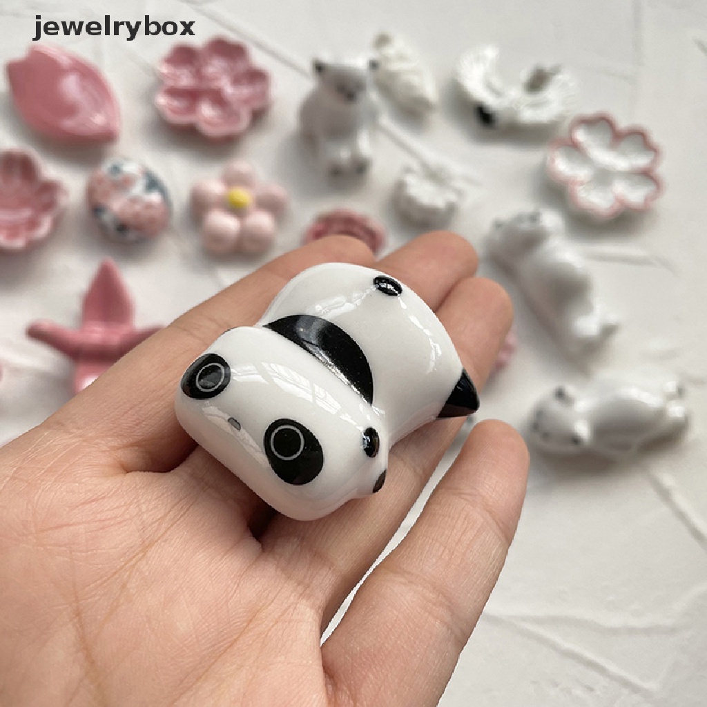 [jewelrybox] Chop Rest Tempat Keramik Panda Chops Rest Sumpit Alat Makan Stand Butik