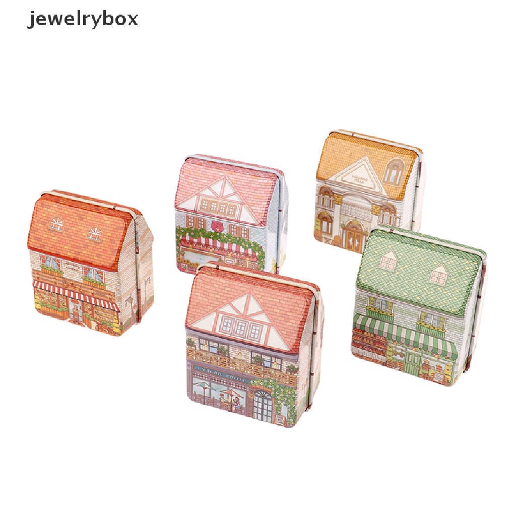 [jewelrybox] Vintage Mini Tinplate Box Kotak Penyimpanan Rumah Idaman Wadah Logam Warna Random Butik