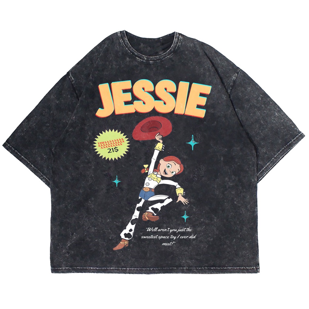 Patternmerch "toy story jessie the cowgirl fun" Oversize T-shirt | washed tee | kaos vintage