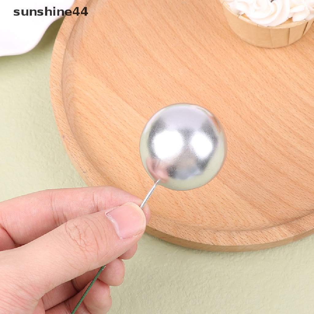 Sunshine 6Pcs Cake Ball Plug-ins Birthday Ball Cake Topper Dessert Decor Insert Card ID