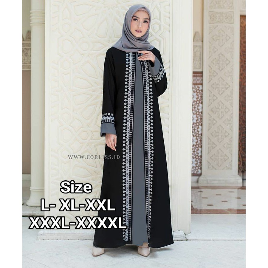 Terbaru ✨ Dress Syar'I Gamis 2023 Lebaran Wanita Modern Remaja Dubai Maxy Kekinian Ukuran Jumbo Size