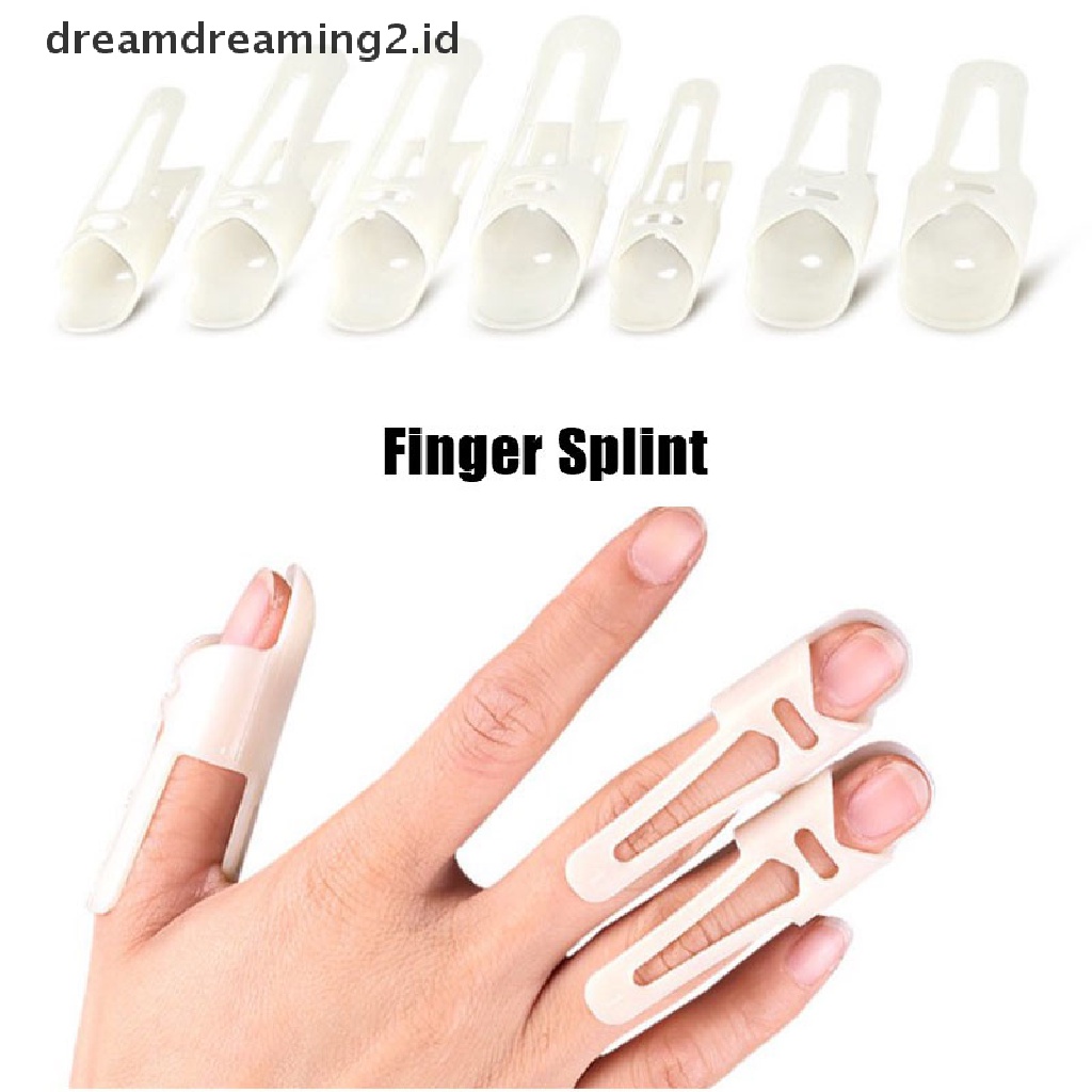 (hot) Perawatan Adjustable Mallet Finger Joint Support Splint Sakit Patahan Finger Splint//