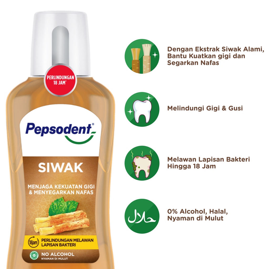 PEPSODENT MOUTHWASH SIWAK 300ML