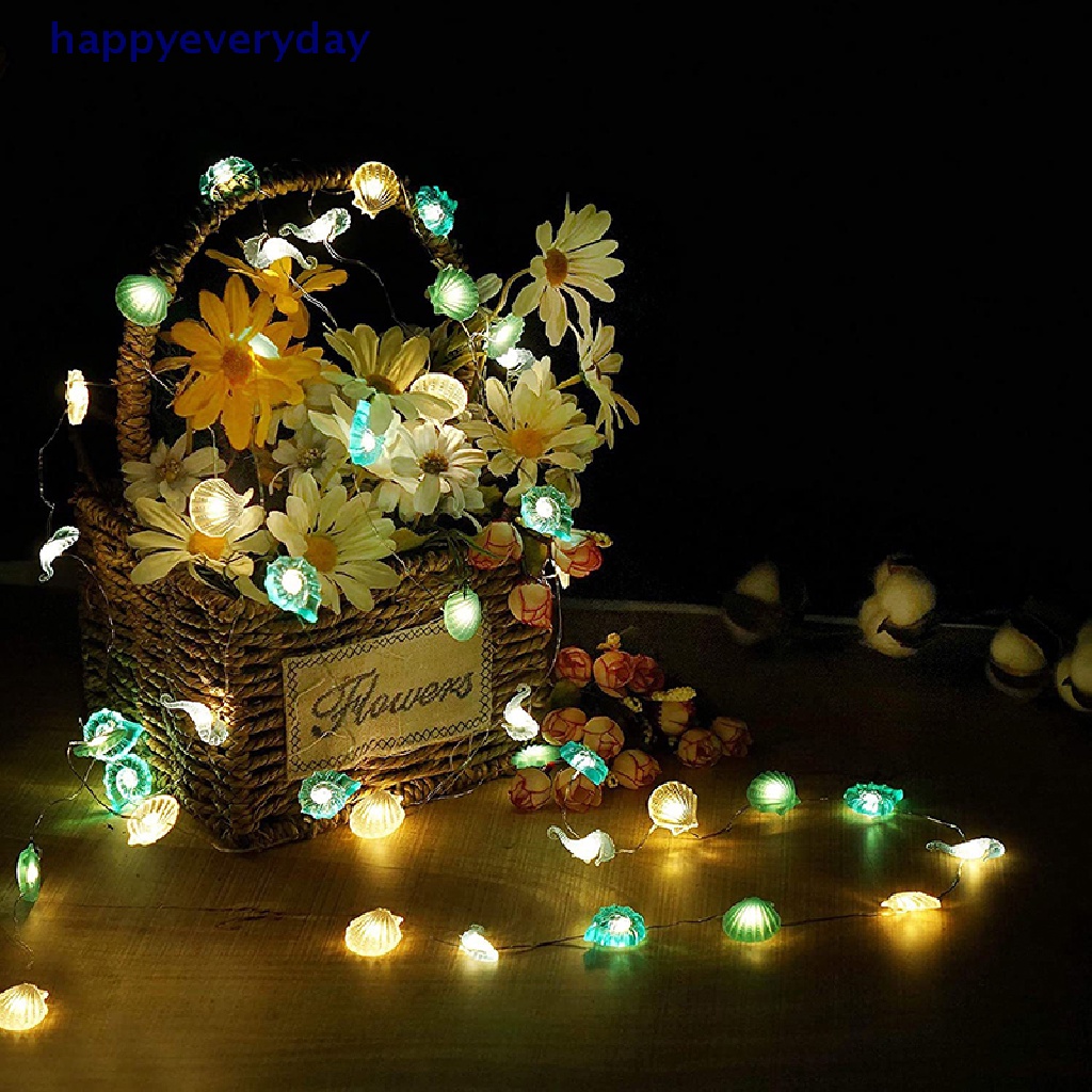 [happy] Ocean Series Lampu Led String 2m Kuda Laut Seastar Fairy Light Dekorasi Natal [ID]