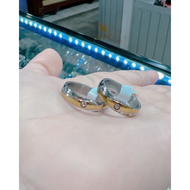 Cuc iGudang Cincin couple titanium silver (harga sepasang)