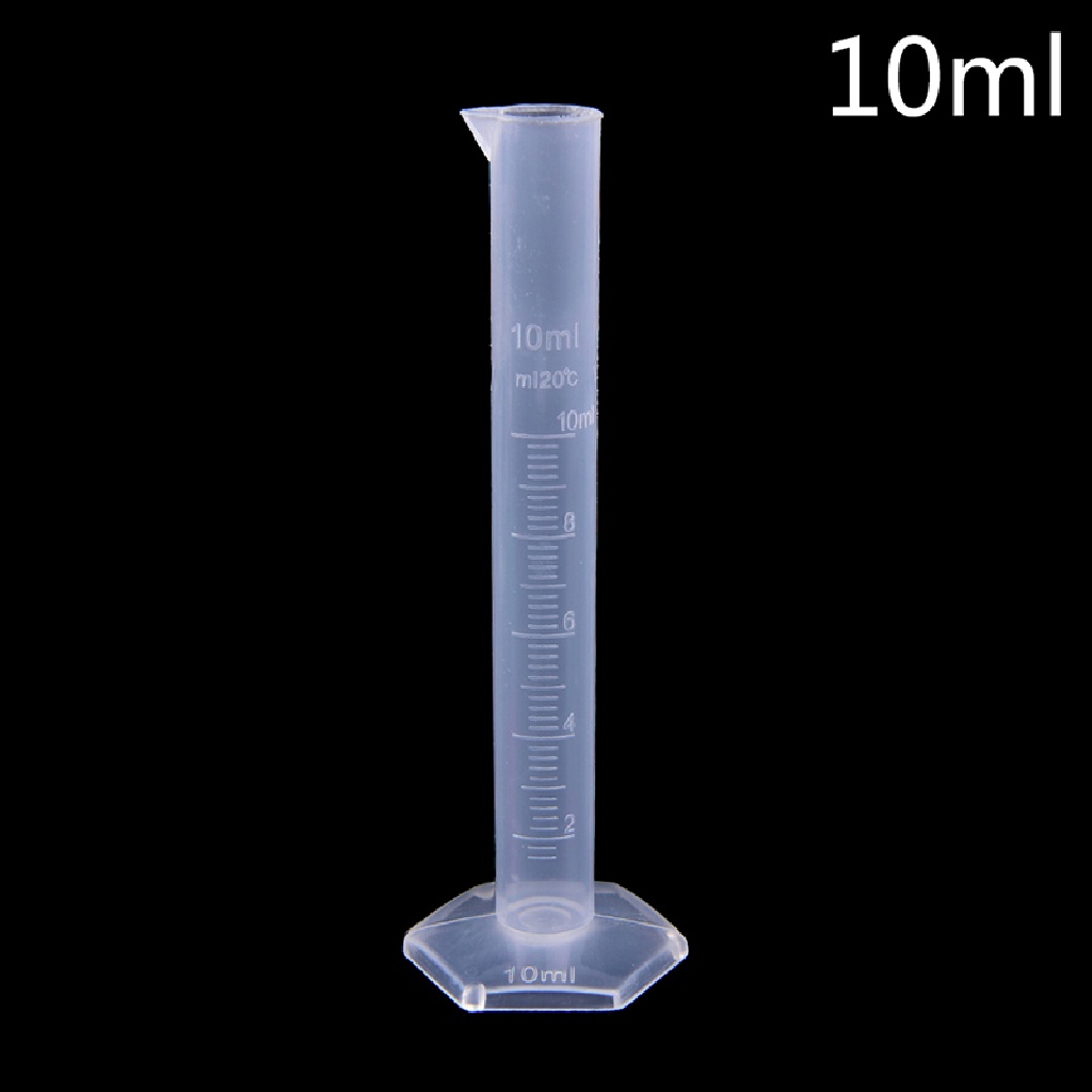 Xo 10/25 /50 /100/250ML Silinder Ukur Plastik Test Laboratorium Graduated Tube OL