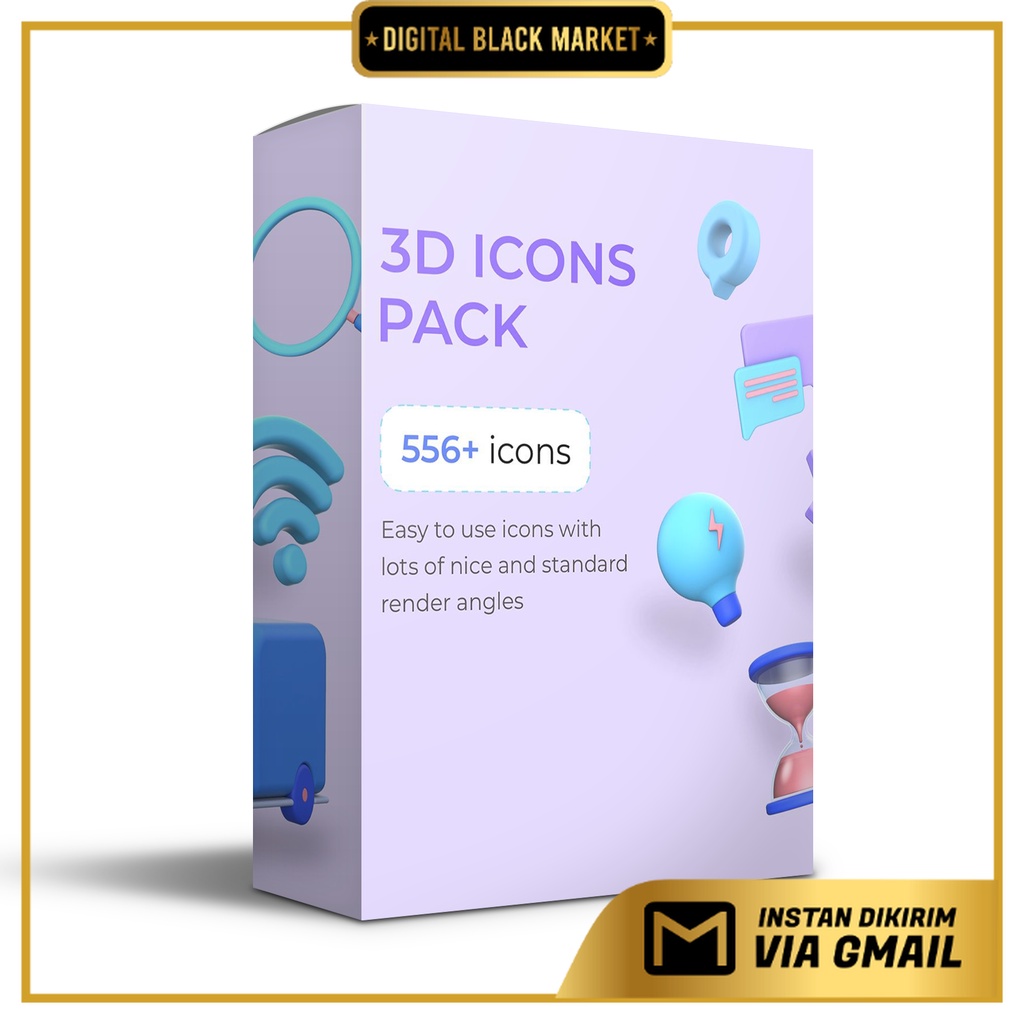 556 Asset 3D Icons Pack PNG HD Hires