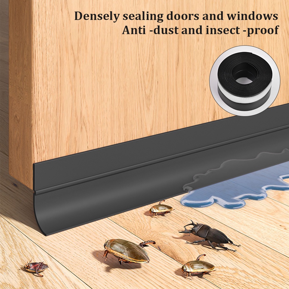 Strip Sealing Pintu Dan Jendela Silikon Multifungsi/Pintu Waterproof Kamar Mandi/Isolasi Suara Tahan Angin Strip/Selotip Perekat Celah Bawah Pintu Anti Serangga