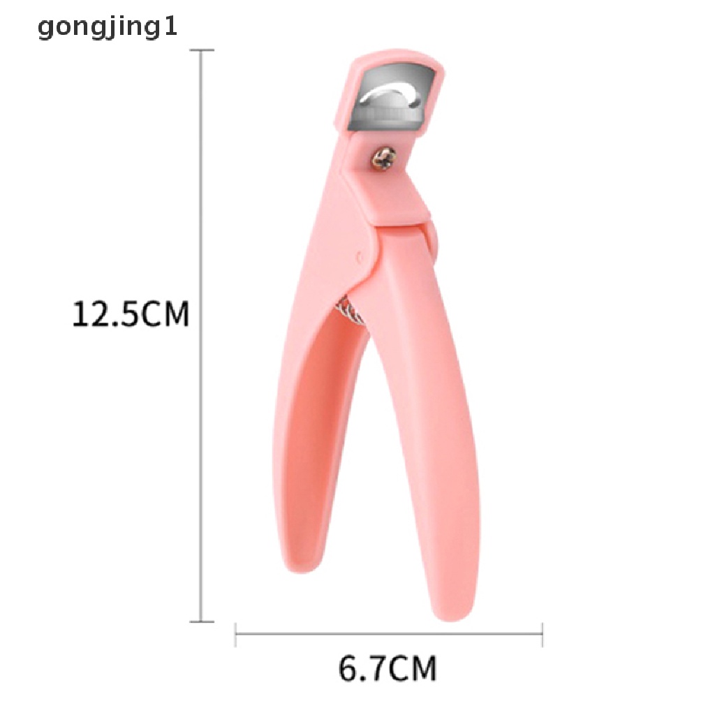 Ggg Diy French UV Gel Fake Kuku Palsu Salon Manicure Art Tip Toe Cutter Clipper ID