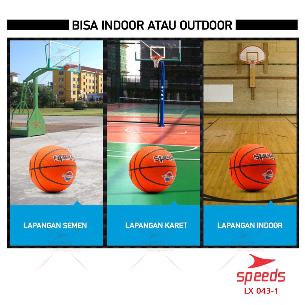 SPEEDS Bola Basket Olahraga Basketball Original Natural Rubber LX 043-1