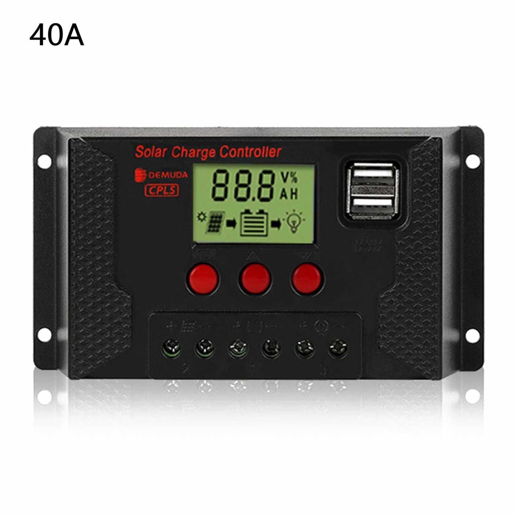 DEMUDA Solar Charge Controller PWM Automatic Recognize 12V/24V - CPLS