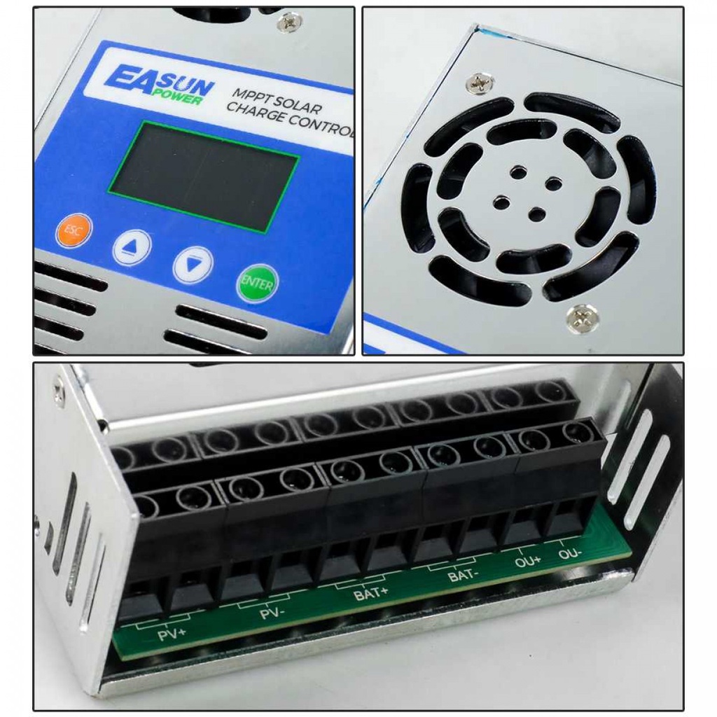 Solar Charge Controller MPPT Regulator Identifikasi Otomatis 60A