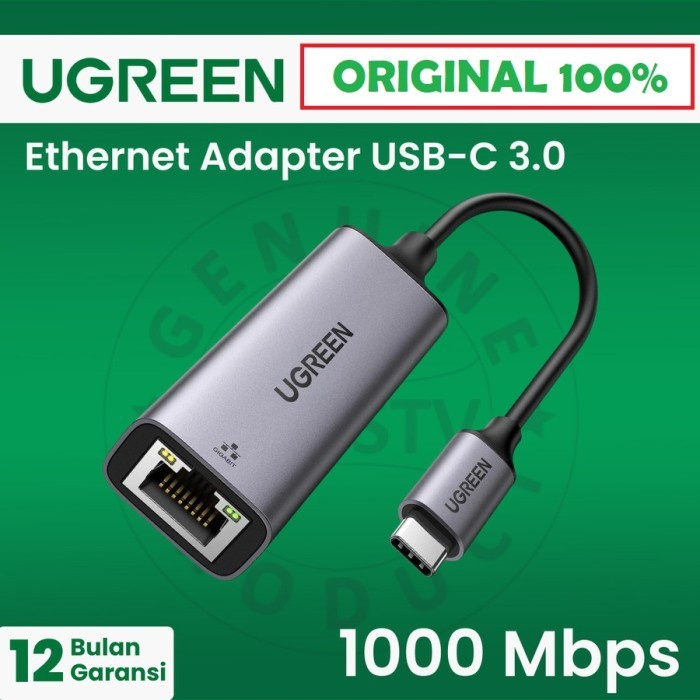 Type C USB C LAN UGREEN LAN Ethernet Adapter Gigabit 1Gbps Alloy CM199
