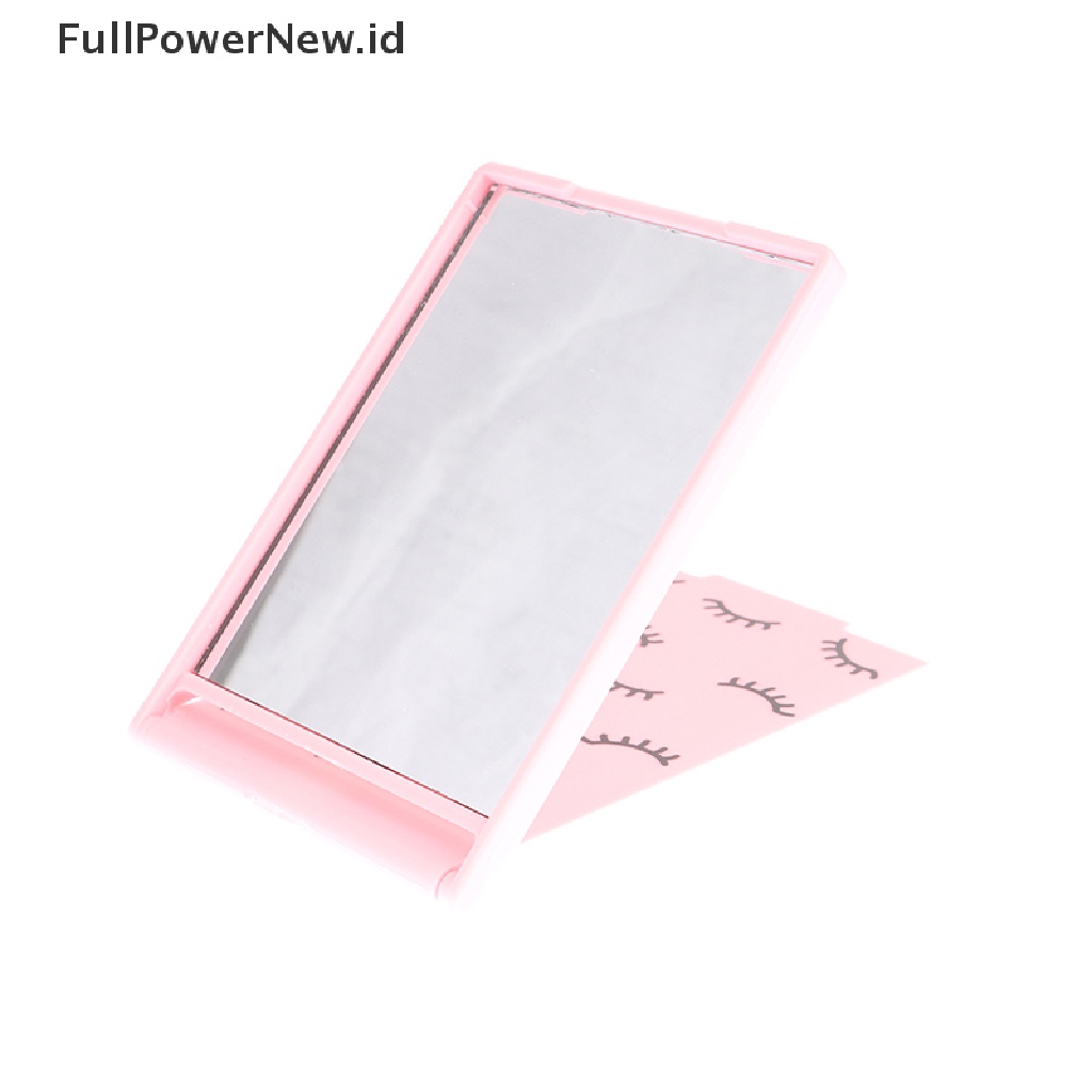 Power Hand Held Mirror Barber Lady Square Makeup Vanity Mirror Cermin Rias ID