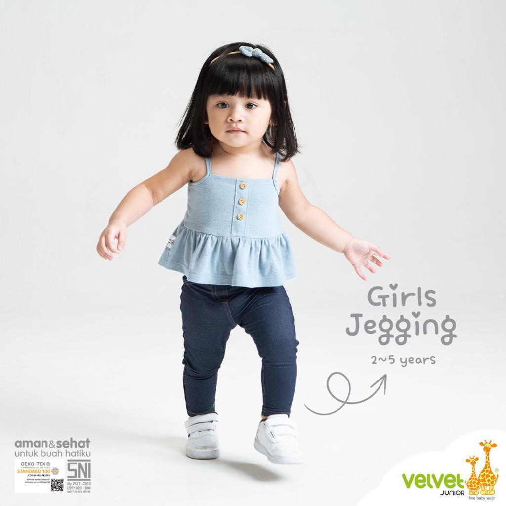 [TOMS] VELVET JUNIOR (1pcs) Jegging / Legging Panjang Jeans Bayi Anak Kids Perempuan ( 0-5 Tahun)